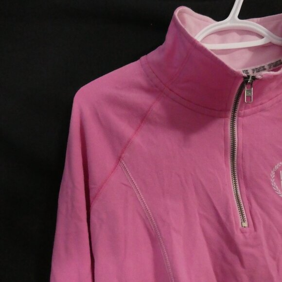 Y2K - PINK By VICTORIA'S SECRET | small | Pink Half-Zip Long Sleeve Pullover - Picture 4 of 15